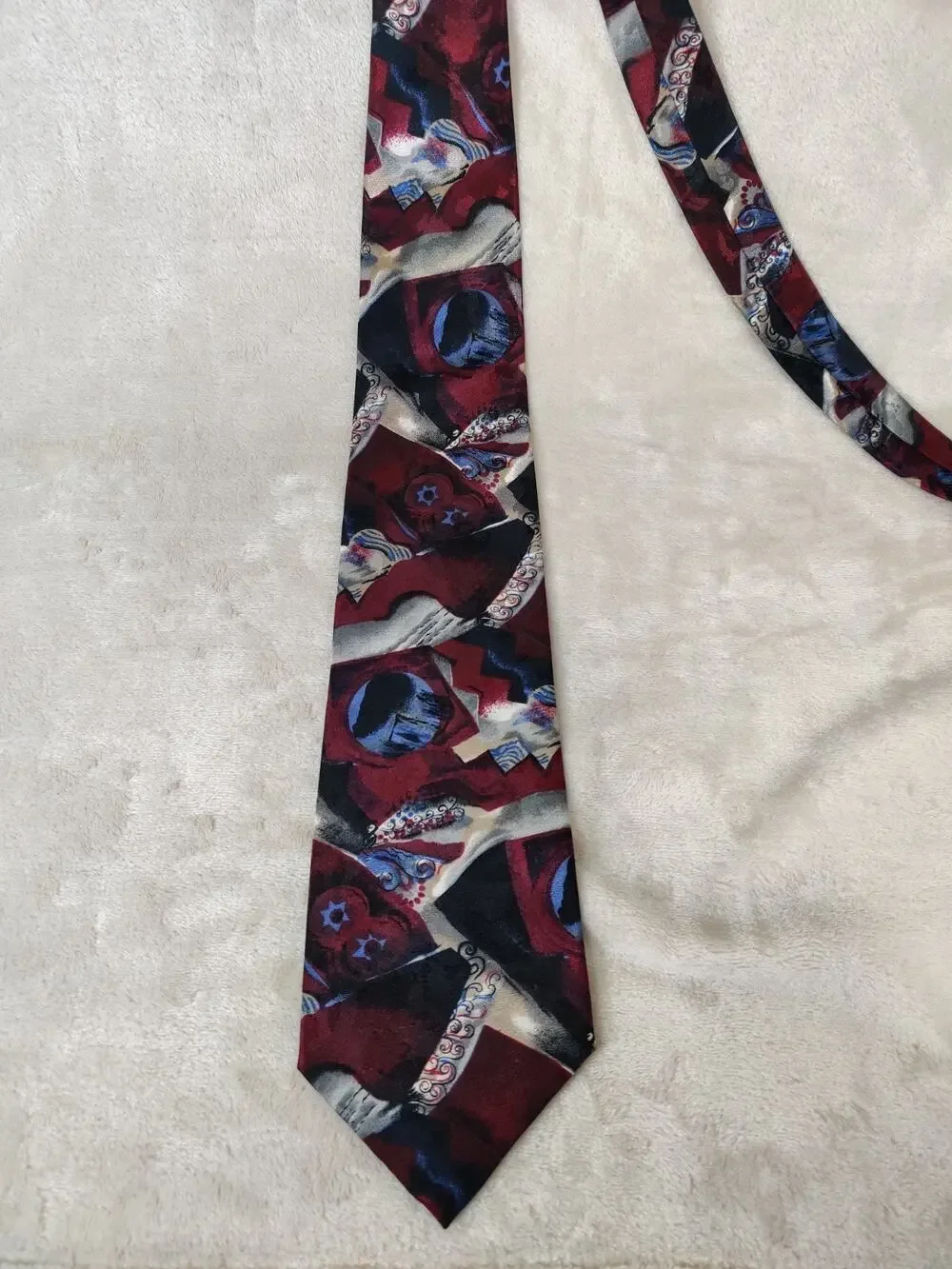 Vintage Wembley Tie Abstract Geometric Designer Polyester 4